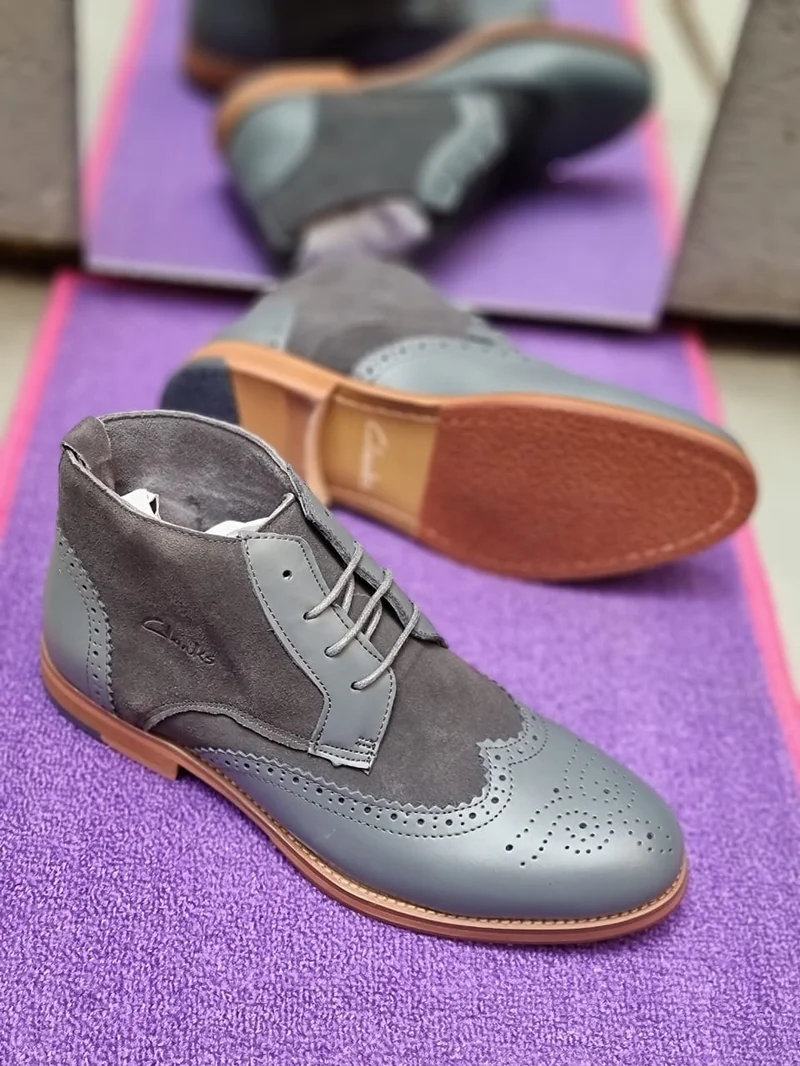 brown_men's_chelsea_boots_clarks_suede_brogue_leather_shoes_2.webp