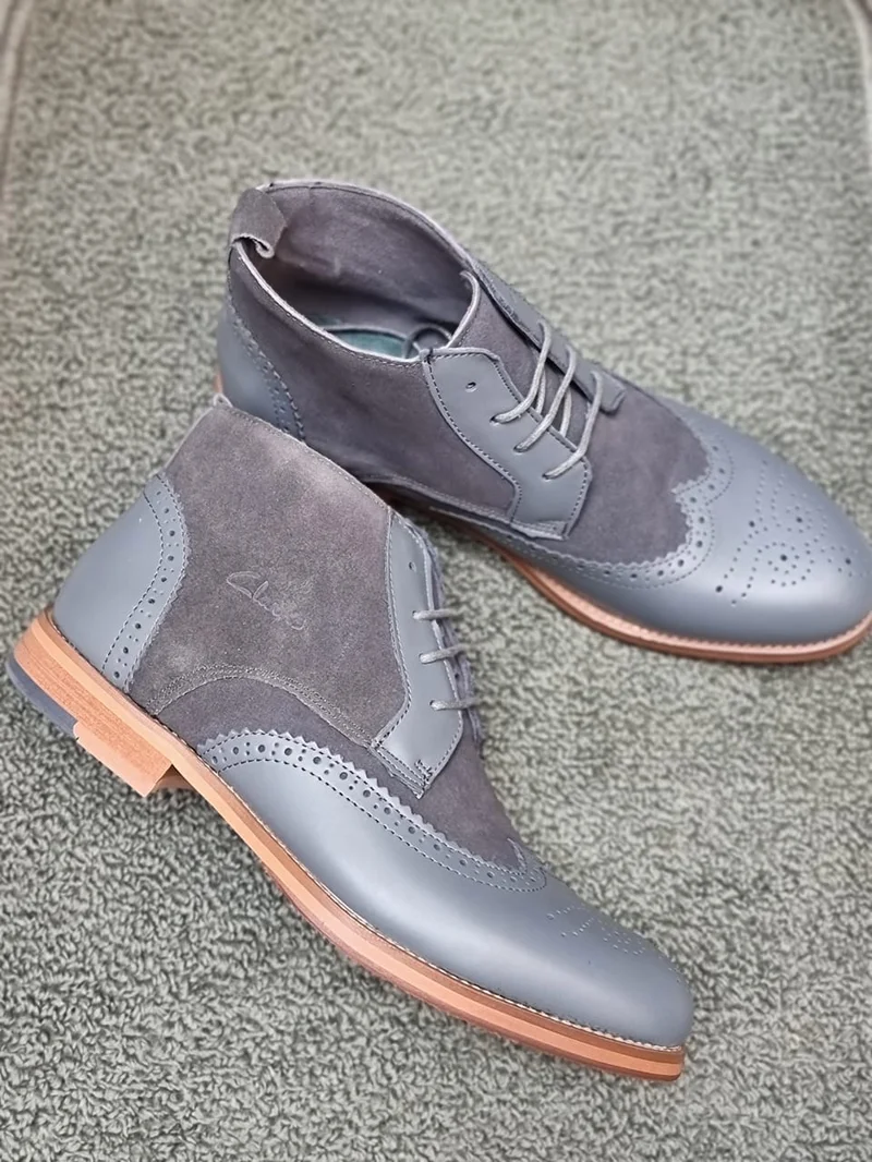 brown_men's_chelsea_boots_clarks_suede_brogue_leather_shoes_3.webp