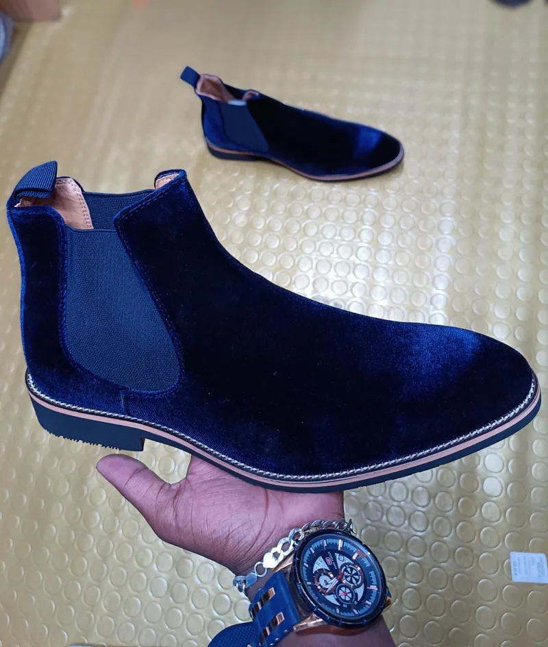 cacatua_mens_boots_chelsea_shiny_blue_slipon_boots_shoes_2.webp