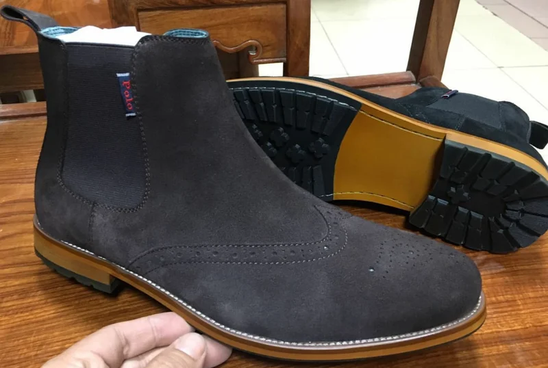 dark_grey_premium_polo_boots_slipon_casual_men_shoes_brown_sole_swede_upper_2.webp