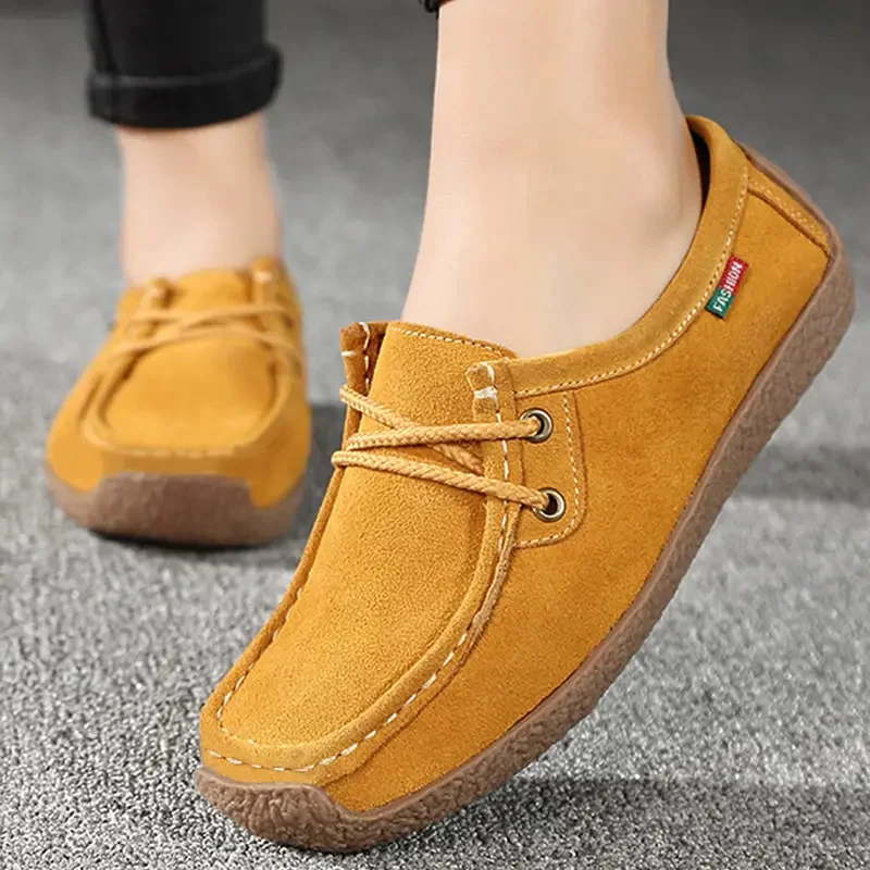 fashion_women_flats_top_quality_suede_leather_loafers_-_brown_2.webp
