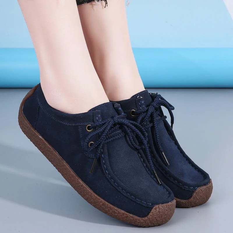 luxe_comfort__women's_navy_blue_suede_lace-up_flats_loafers_sneakers_2.webp