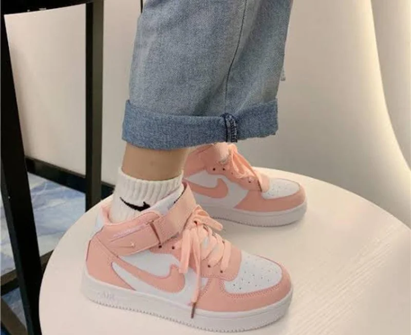 nike_air_force_1_women_sneakers_high-top_shoes_chic_sports_white_peach_shoes_3.webp