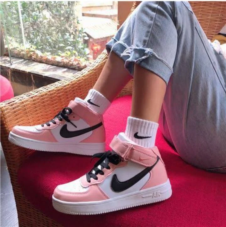 nike_air_force_1_women_sneakers_high-top_sports_white_peach_black_shoes_2.webp