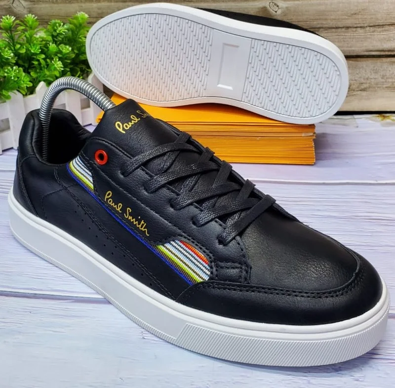 paul_smith_men's_black_leather_low-top_sneakers_with_striped_detail_2.webp