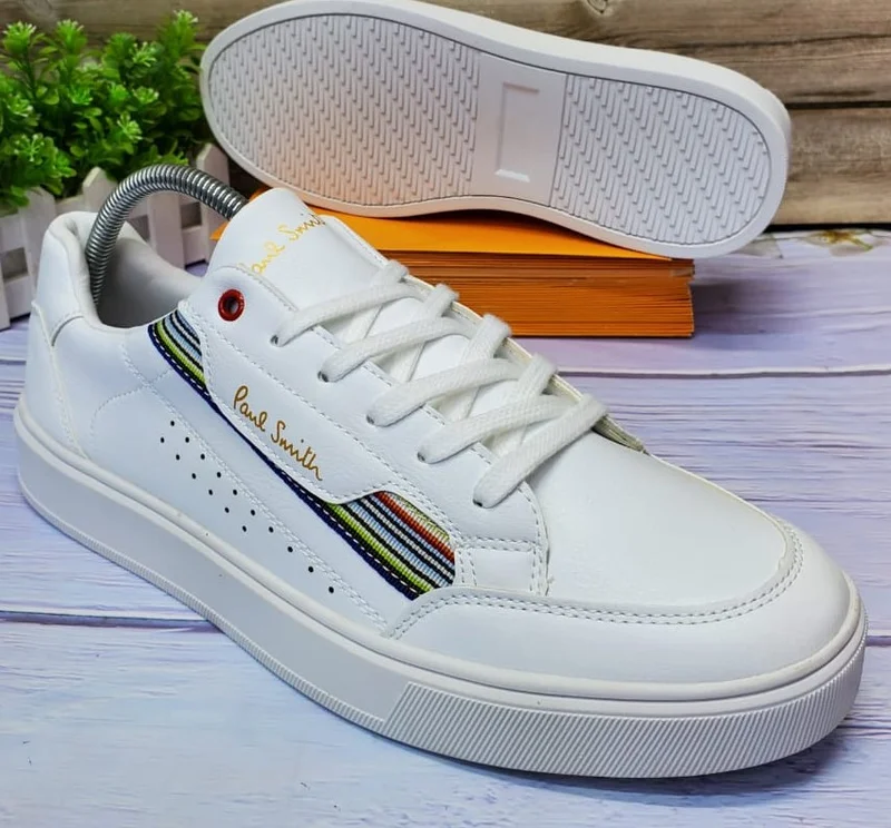 paul_smith_men's_white_leather_low-top_sneakers_with_striped_detail_2.webp
