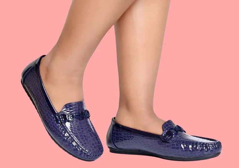 women's_comfortable_patent_leather_loafers_with_massage_footbed_–_navy_blue_2.webp