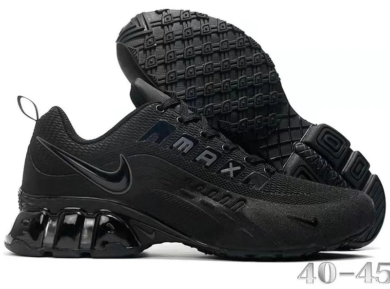 all_black_air_max_shox_reax_ultra_unisex_shoes_comfortable_wild_sport_sneakers_2.webp