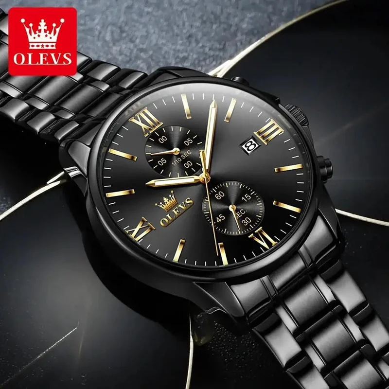 black_and_gold_olevs_2886_chronograph_men_watch_2.webp