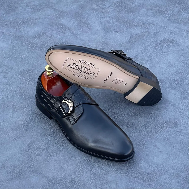 black_leather_john_foster_single_monk_strap_oxford_men's_shoe.._2.webp