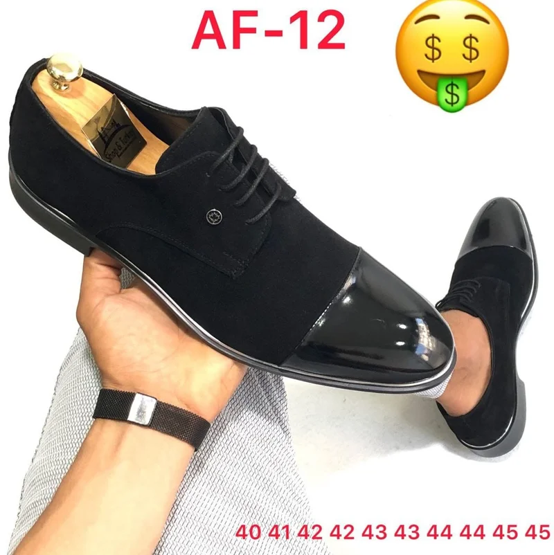 black_quality_wet_look_official_shoes_lace_up_gents_velvet_shoe_2.webp