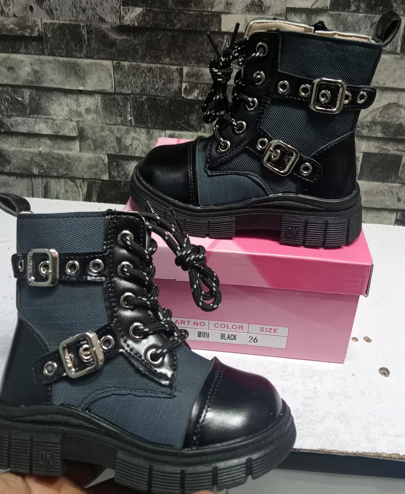black_stylish_kids'lace_up_ankle_boots_with_buckles_-_perfect_for_fall_&winter_2.webp