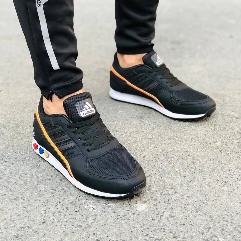 Black-White Adidas LA TRAINER - Trainers