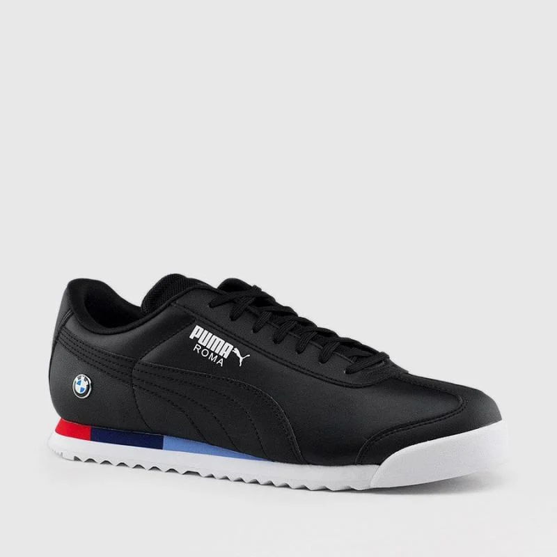 BMW Black Puma Roma JR Lace-Up Casual Shoes