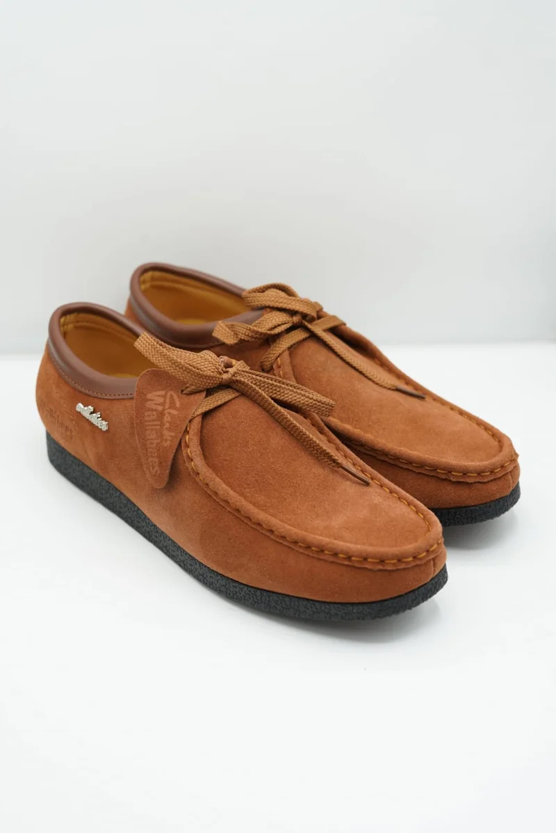 Brown Clarks Wallabee Suede Shoes Moccassins