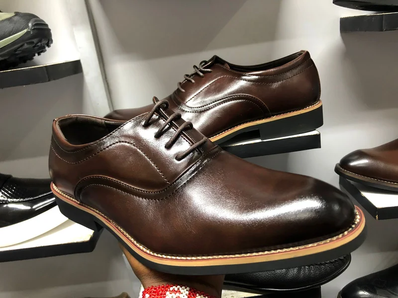 Cacatua Laced Dark Brown Laced Leather Quality Official Shoes