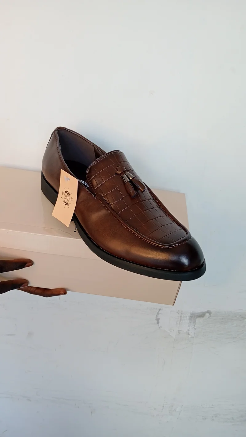 Coffee Slipon Empire Design Premium Leather Official Shoes