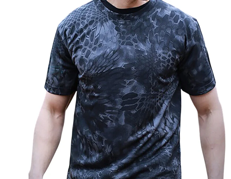 Camouflage Breathable Army Tactical Combat T Shirt -Men-