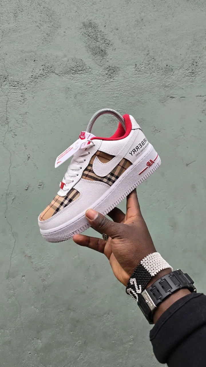 Custom "Berry" Fabric Air Force 1