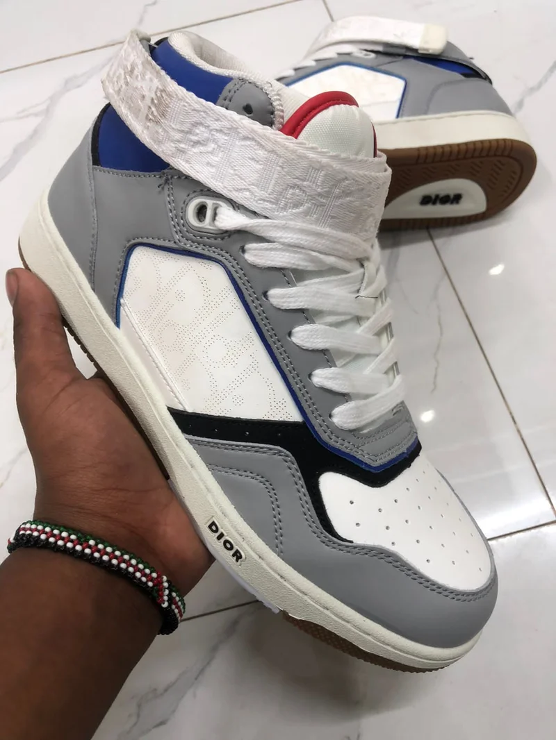 Dior B27 Mid Top White, Grey, Blue Red