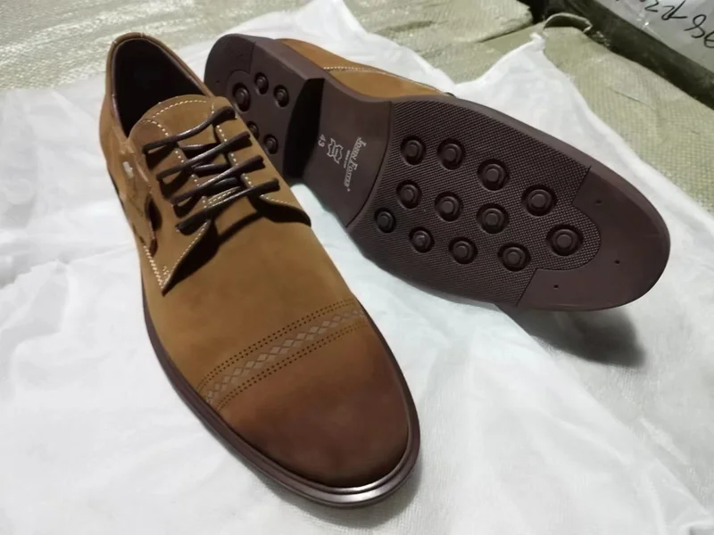 John Foster Laced Quality Premium Suede Leather Brown Official Shoes