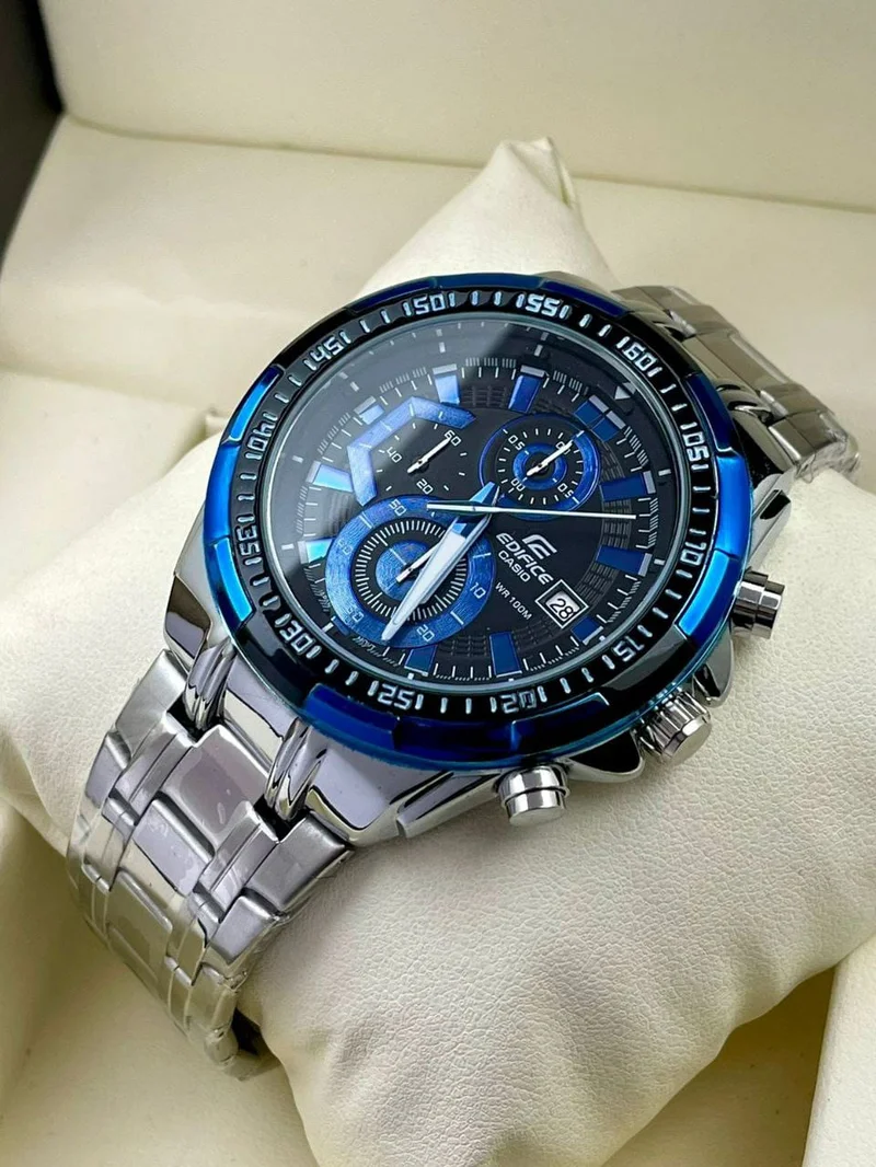 Edifice Casio High Quality Original WR 100M Men Metal Wrist Watch