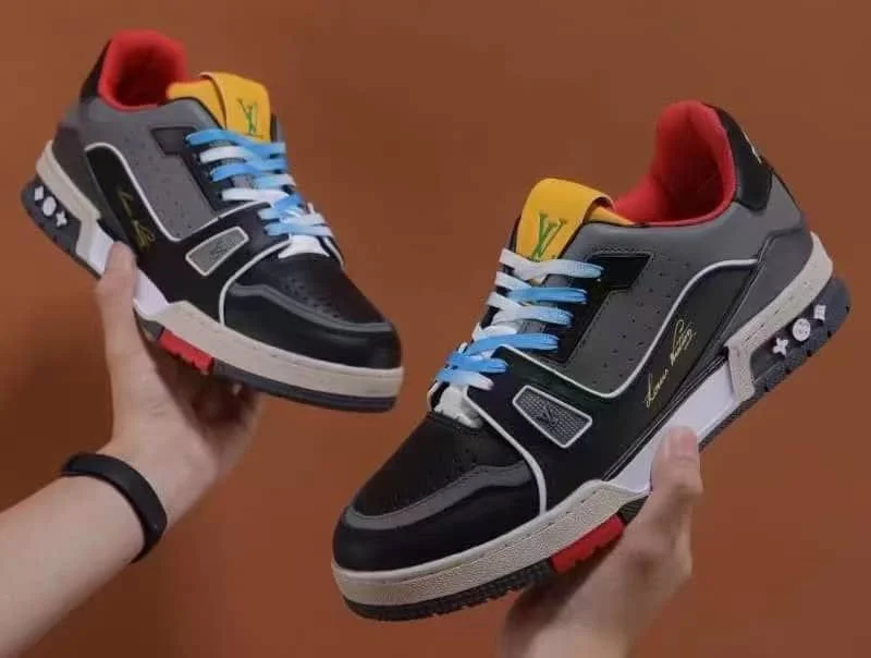 Louis Vuitton Trainer Black, Grey, Red and Yellow