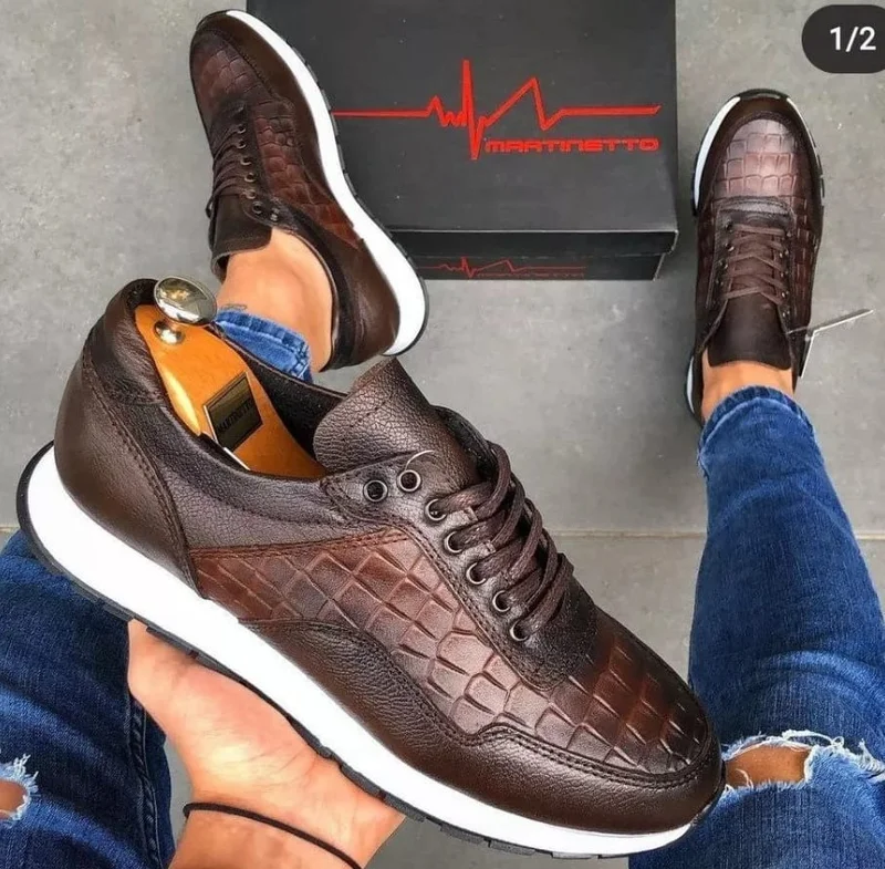 Martinetto Genuine Leather Sneakers Comfortable Flexible  Sneakers