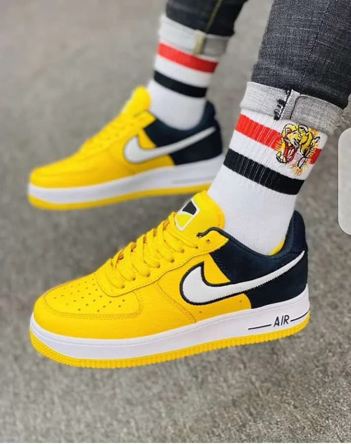 Mustard/Black/White Air Force 1 '07 LV8 1