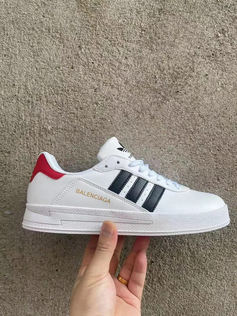 New Comfort Unisex Balenciaga Sneakers White Black and Red Shoes