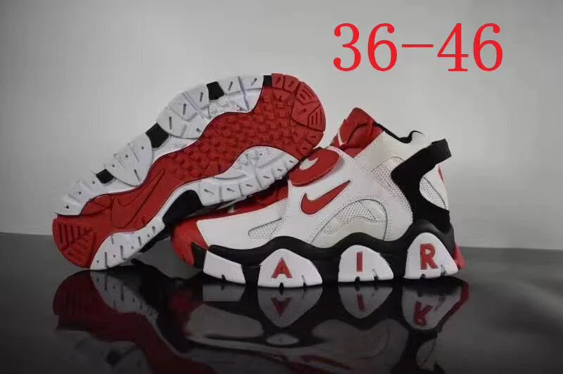 NIKE Air BARRAGE Black/White/Red Sneakers Basketball Unisex Shoes