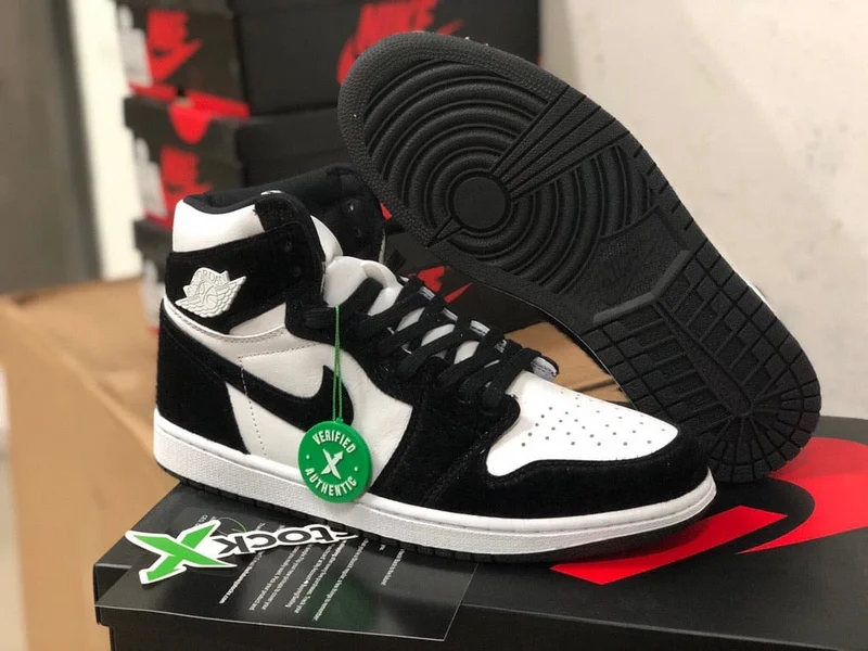 Nike Air Force 1 High Custom 'Panda' Shoes Black/White Sneakers