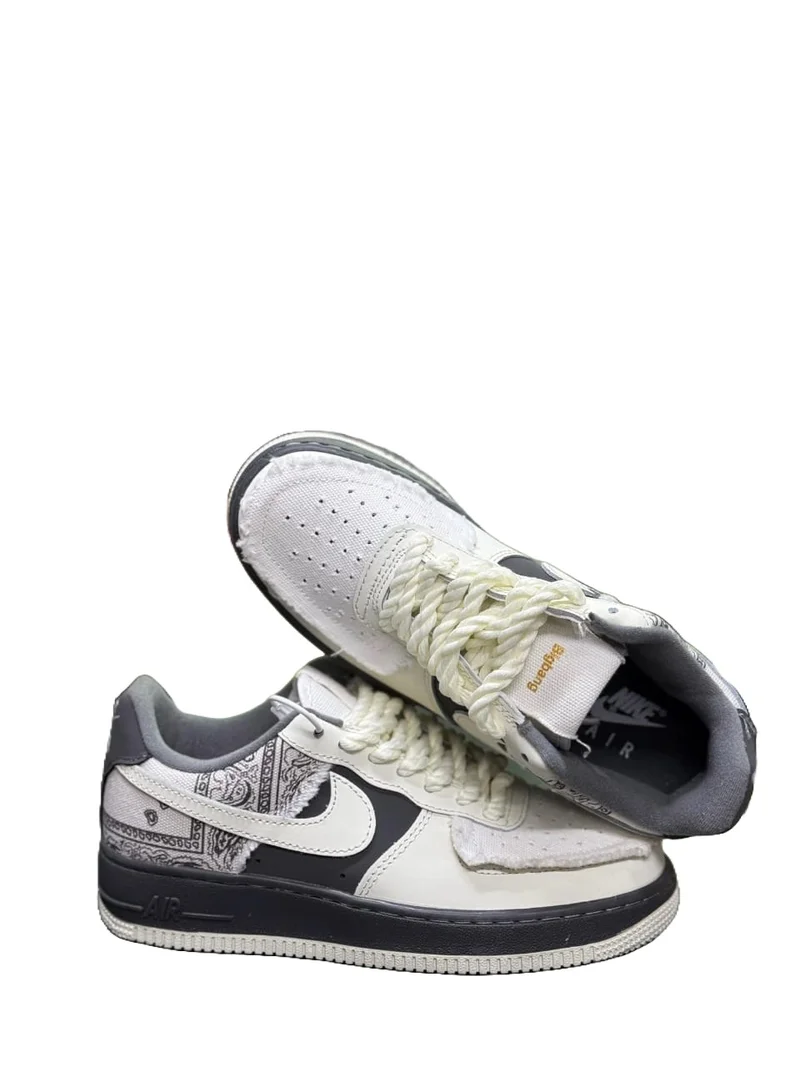 GREY-WHITE  NIKE AIR FORCE  SNEAKERS