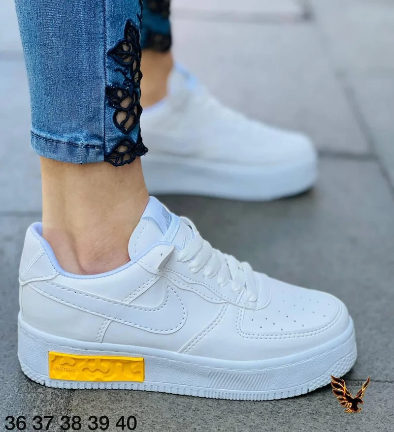 Nike Air force 1 Shadow React All White