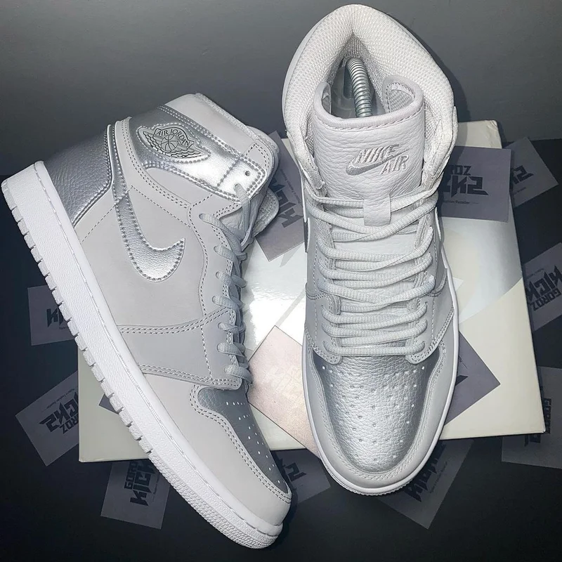 Nike Air Jordan 1 Retro High OG CO JP Neutral Grey Metallic Silver