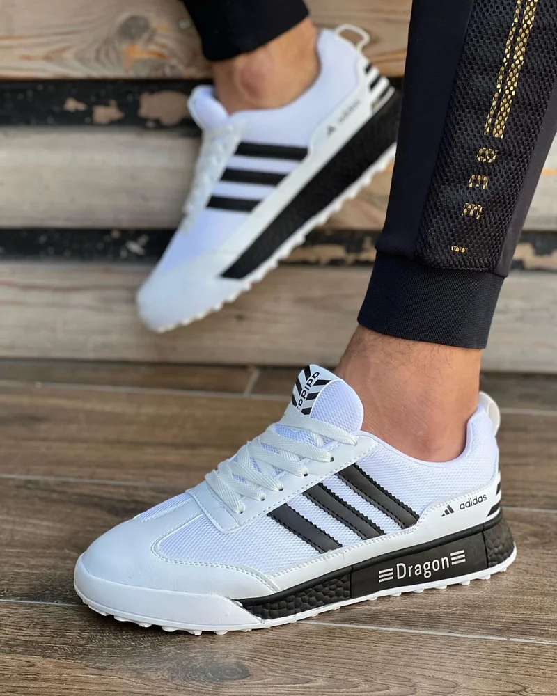 Originals Men's Dragon Adidas Sneakers in White and Black
