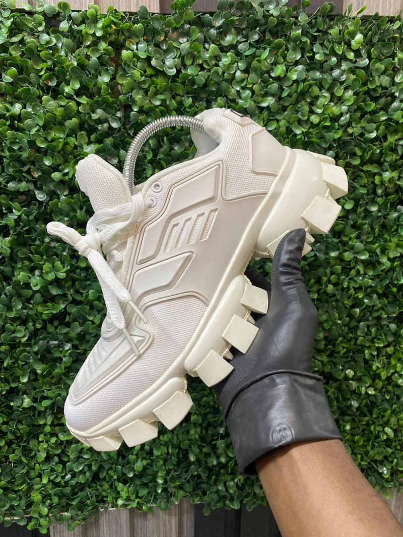 Prada Cloudburst Thunder Sneakers - white