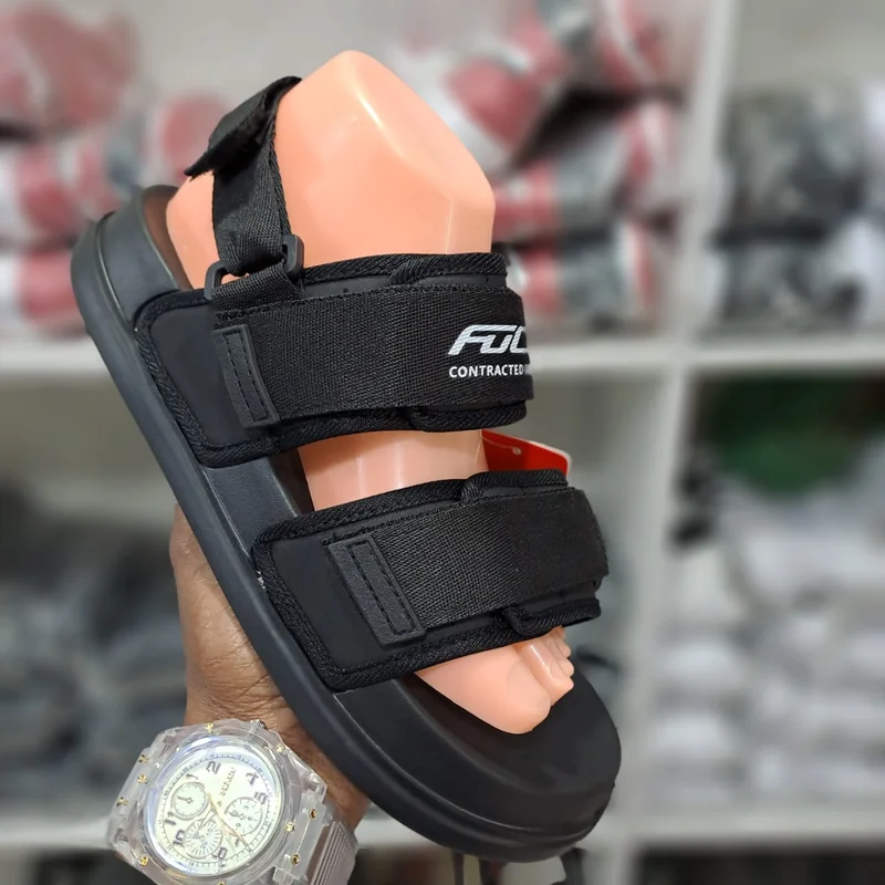 Quality Fuce Contracted Open Mens Sandals Open Shoes Black