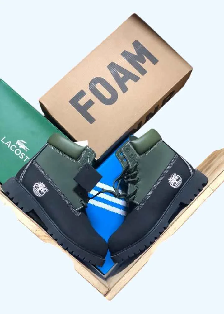 Timberland 6" Premium Waterproof Boots – Black Green