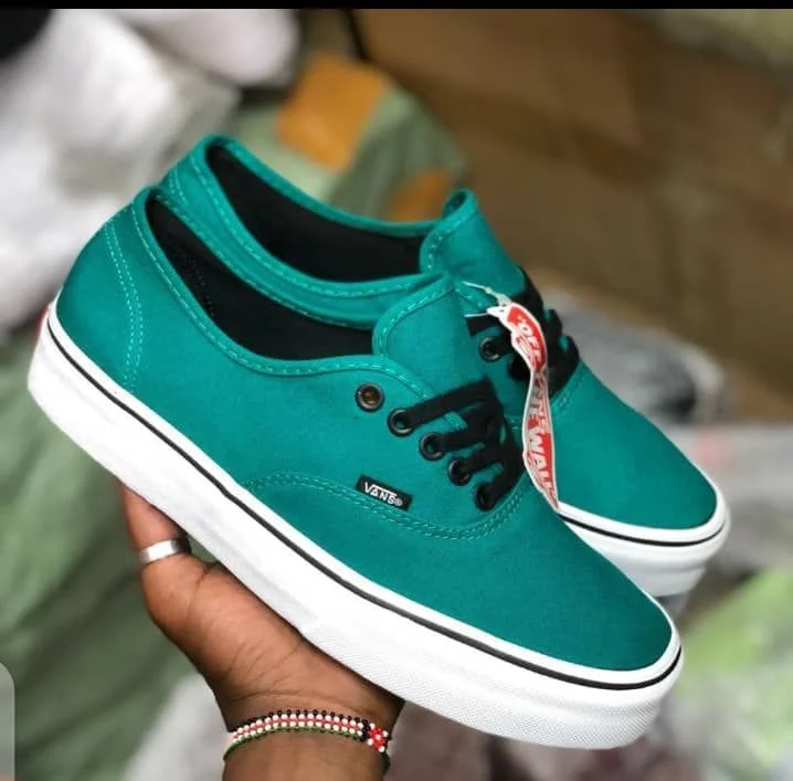 Vans off the wall Double sole Teal Blue White