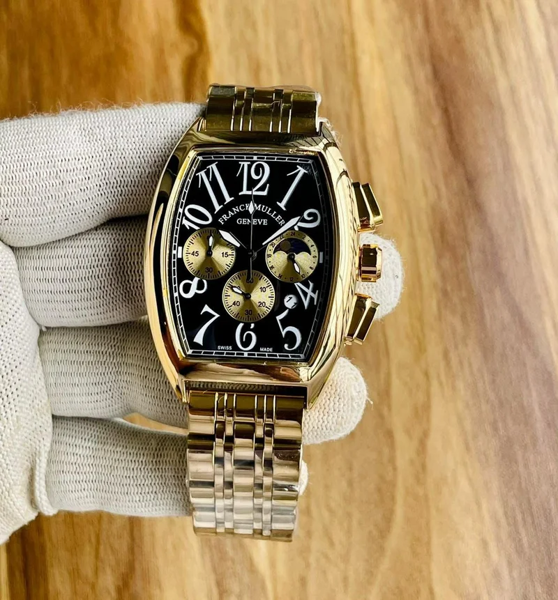 BLACK - GOLD FRANCK MULLER FOR MEN WATCH