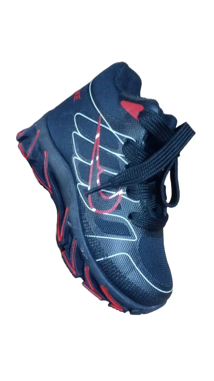 RED -BLACK Mike KIDS Casual High-Top Shoes Running Sneakers