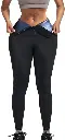 SAUNA SWEAT PANTS, UNISEX  HIGH WAIST NEOPRENE SLIMMING LEGGINGS COMPRESSION THERMOS WORKOUT EXERCISE BODY SHAPER 