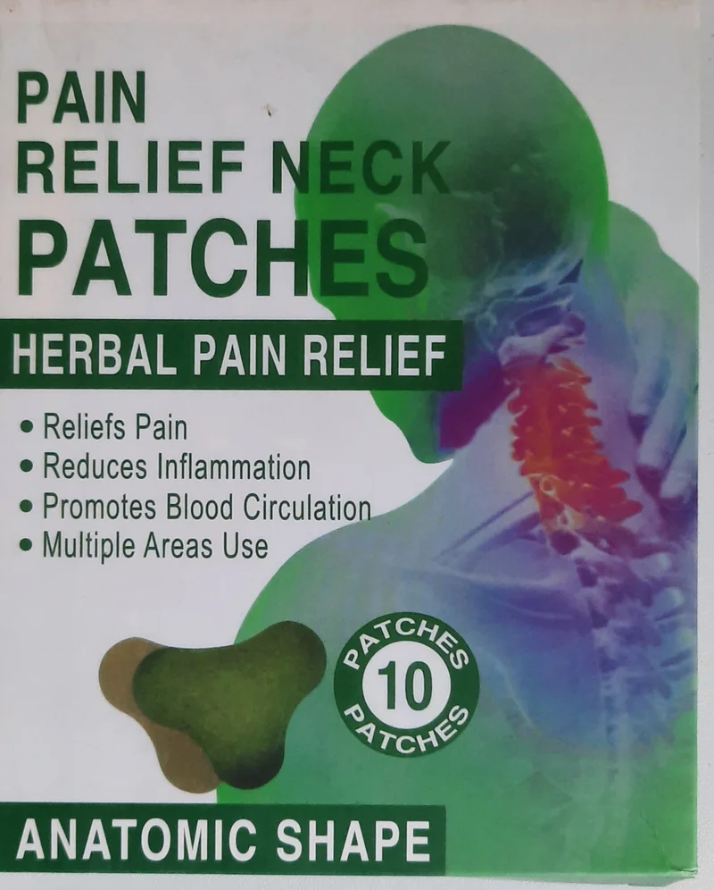 Pain Relief Neck Patches - Natural Herbal Formula for Targeted Pain Relief