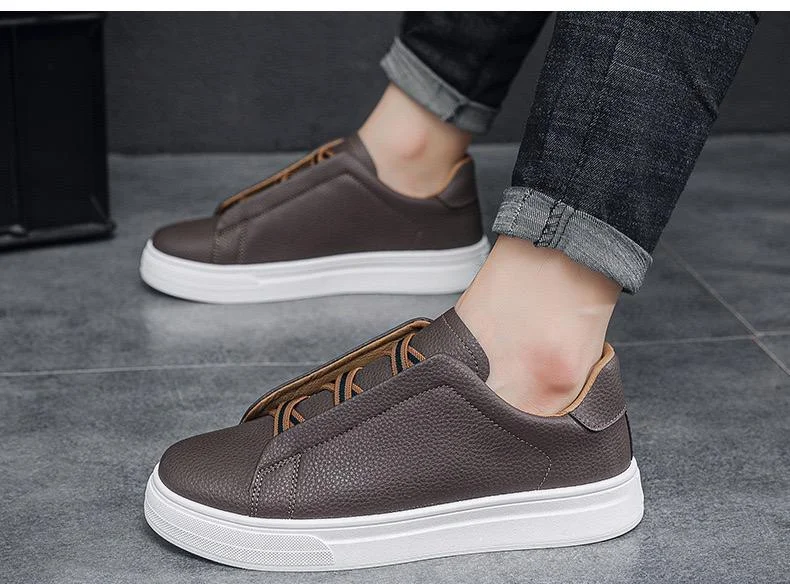 SLIP-ON BROWN CASUALS PREMIUM SNEAKERS