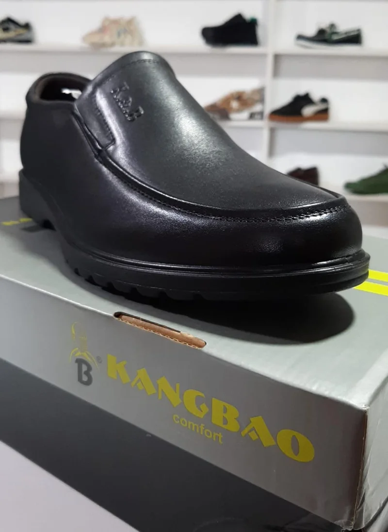 AUTHENTIC KANGBAO LEATHER SHOES - BLACK