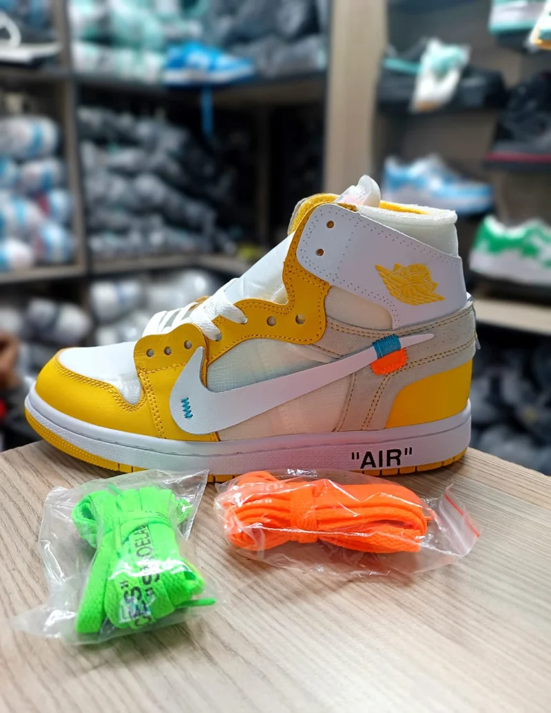 Air Jordan 1 Retro High Off-White Yellow