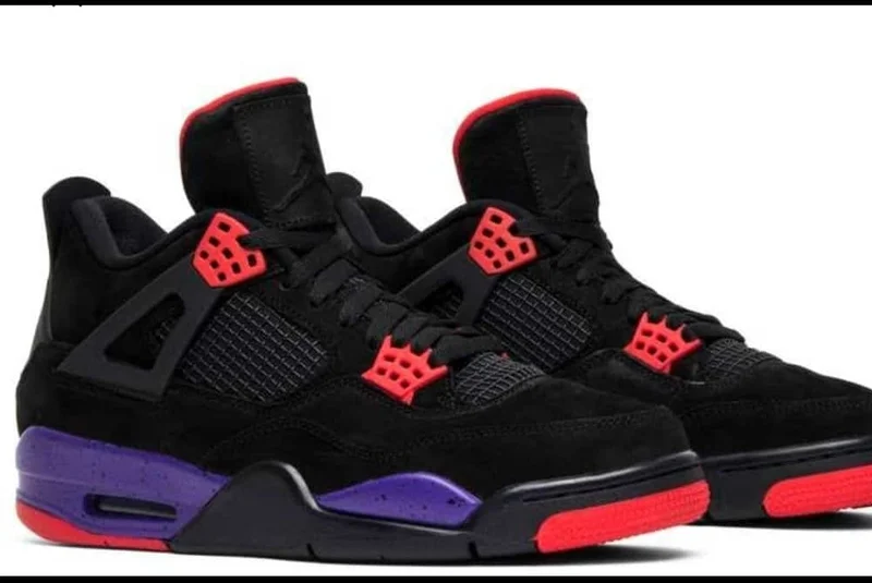 Air Jordan 4 NRG Raptors Black University Red Court Purple