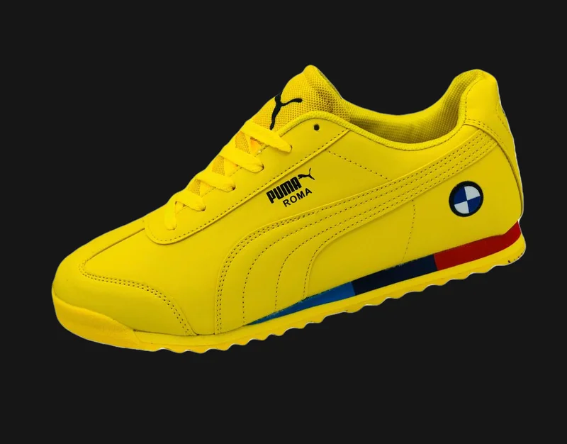 All Yellow PUMA BMW  Roma Sneakers