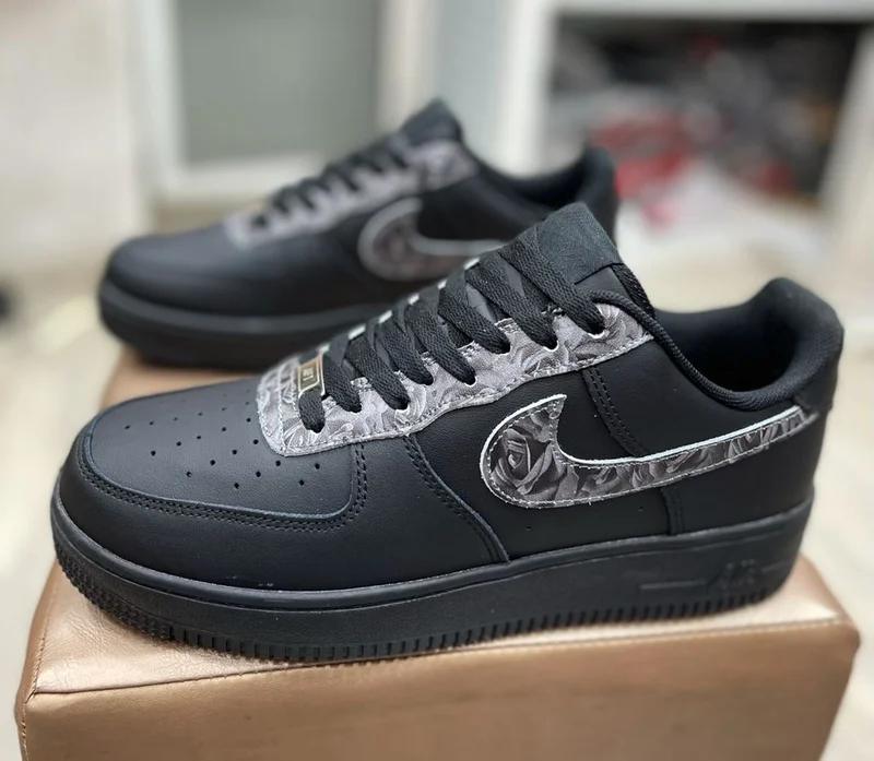 Black, Grey Nike AF1 Custom Air Force 1 Low